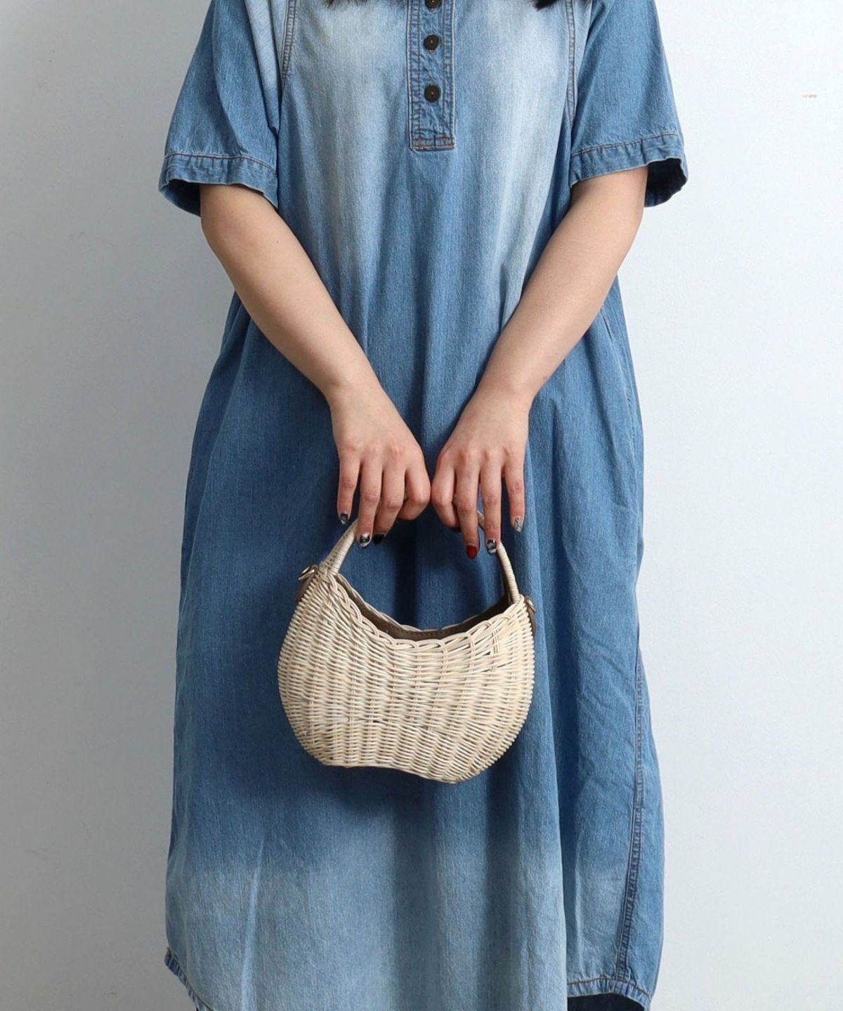 Rattan 單提手籃式包